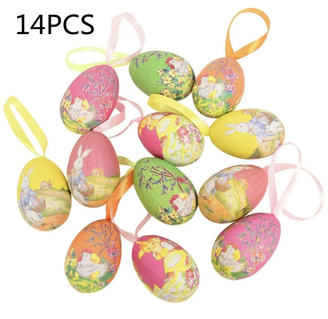 14pc Decorative Easter Eggs