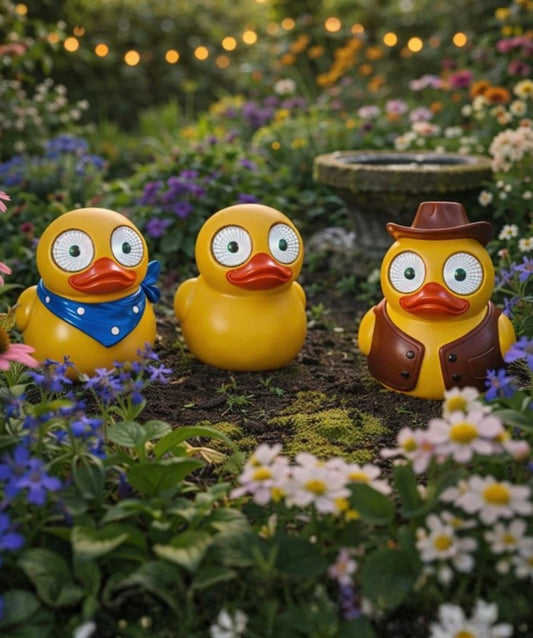3pc Blinking Eye Duck Statues