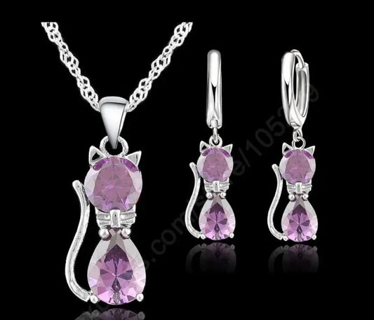 Cute Crystal Cat Set