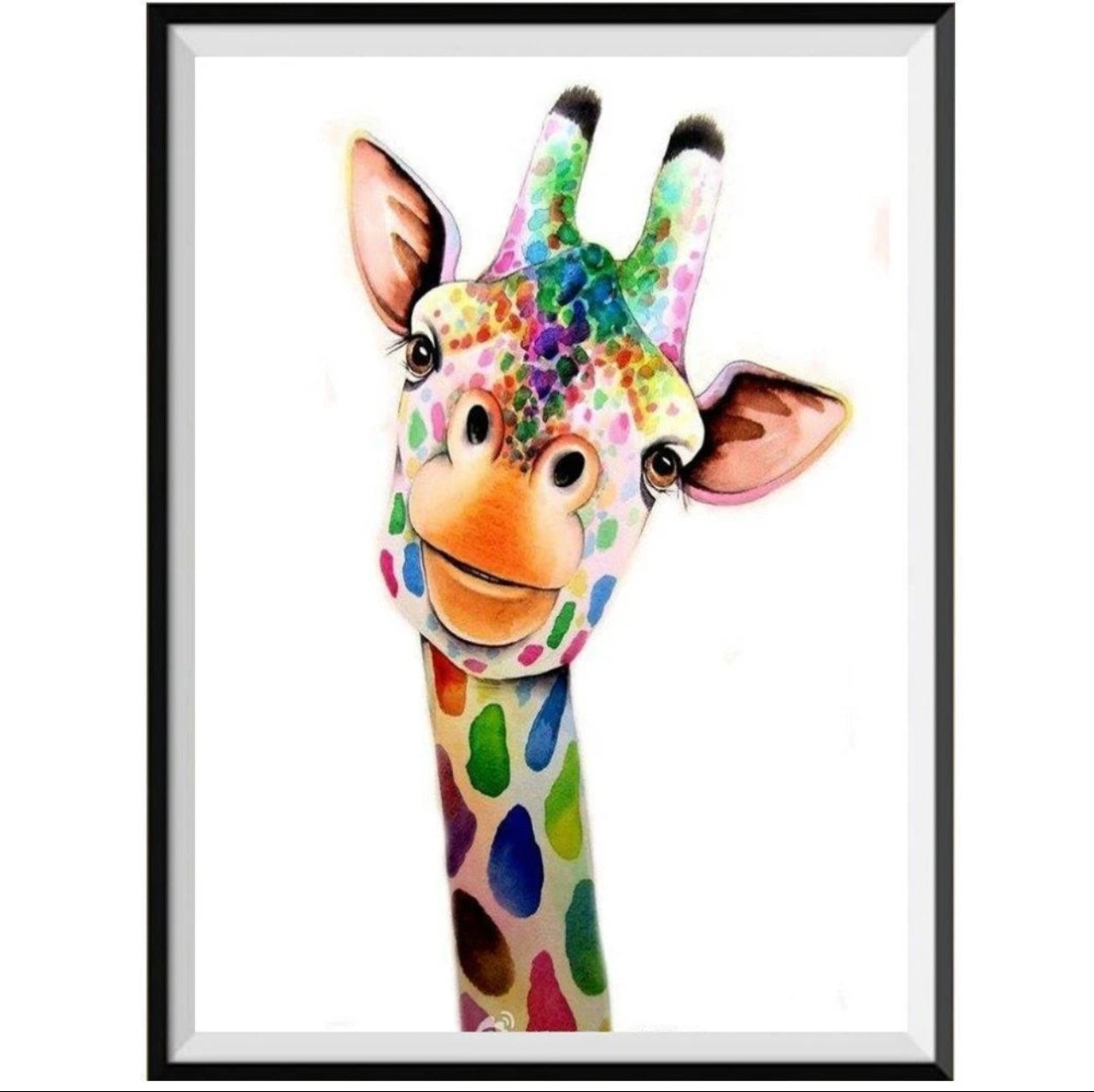Colourful Giraffe Diamond Art