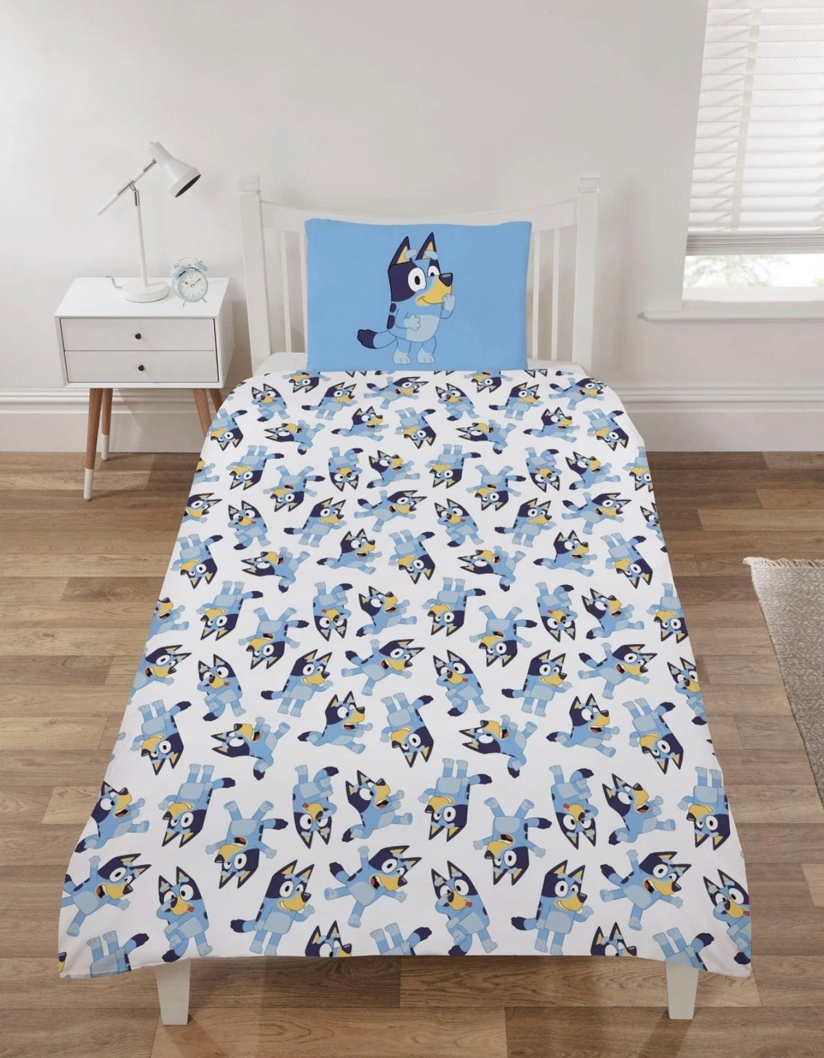 Blue Dog Reversible Single Duvet Set