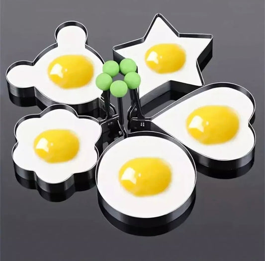 5pc Egg/Pancake Novelty Molds