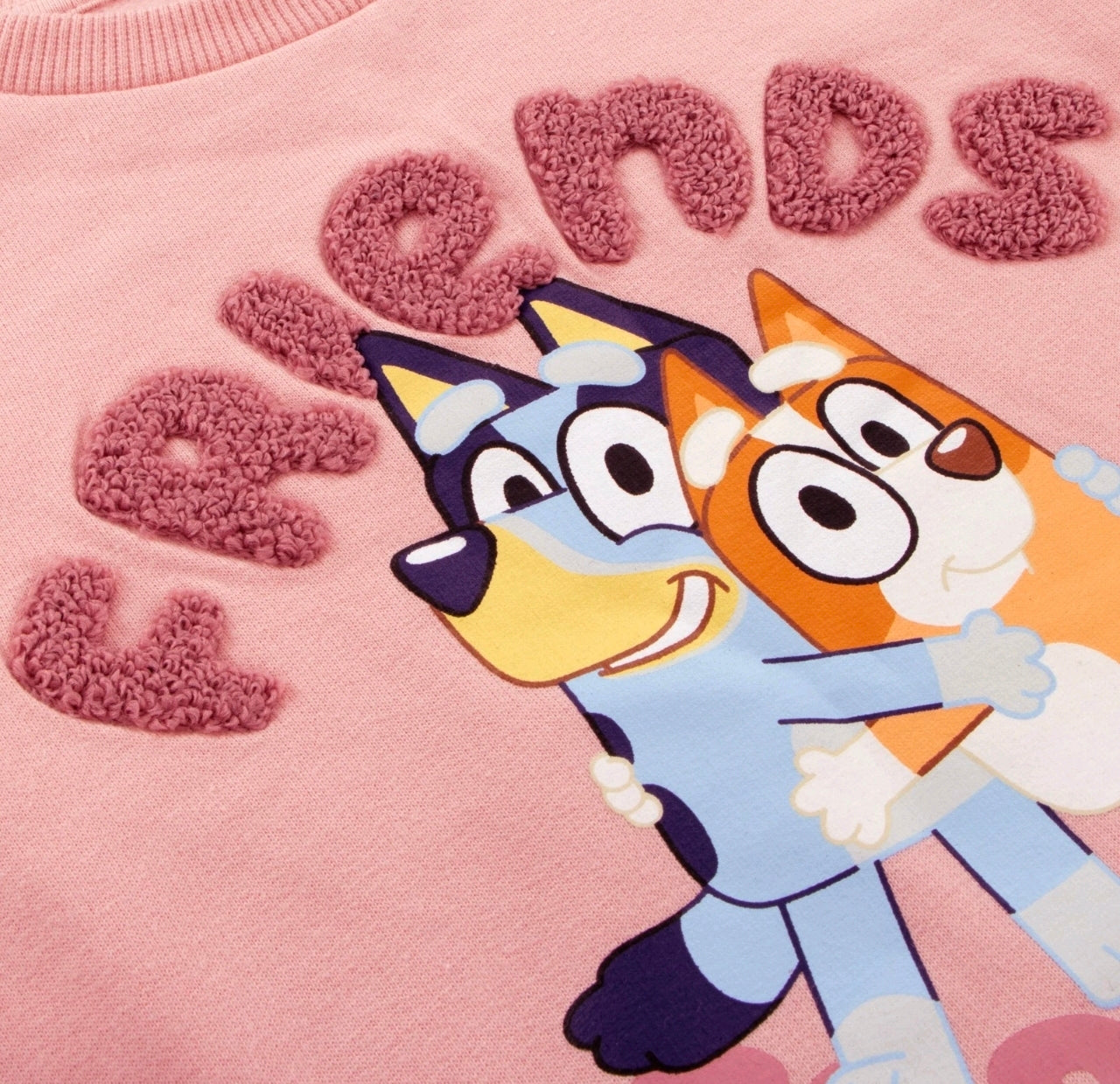 Girls Blue Dog Friends Forever Sweatshirt