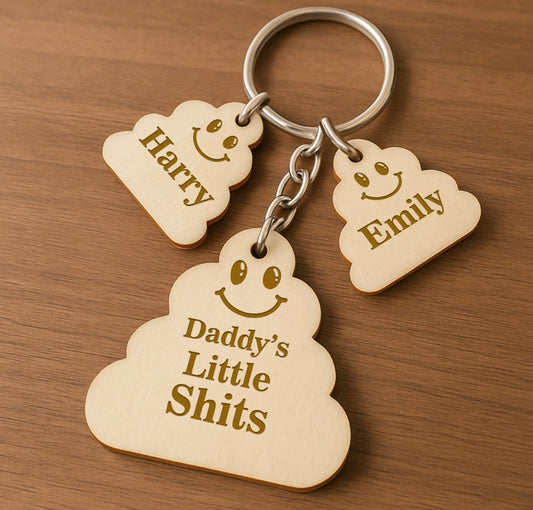 Daddy's Little Sh*ts Keyring