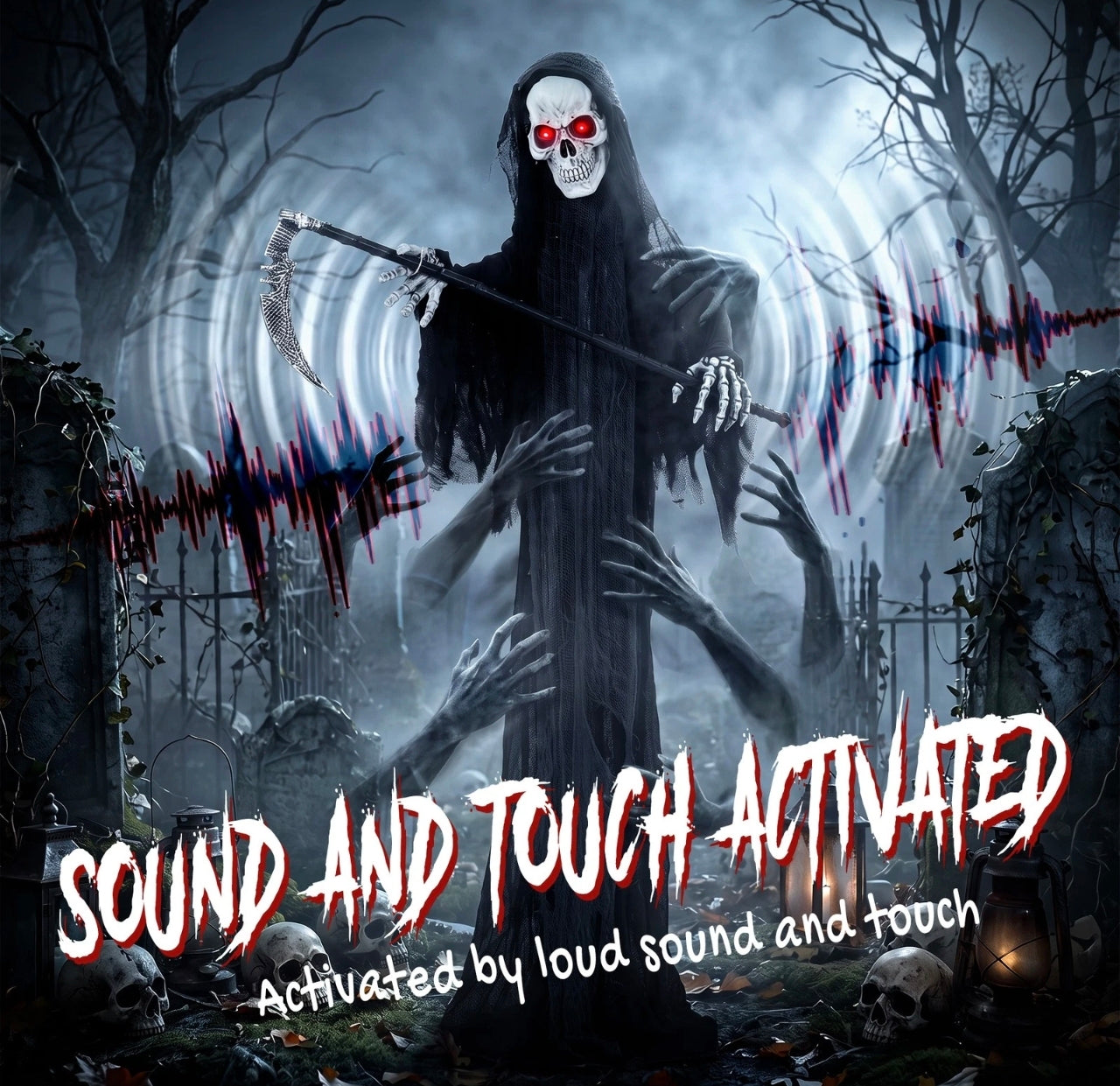 183cm Lifesize Animatronic Grim Reaper