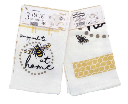 100% Cotton Tea towels Set Of 3
