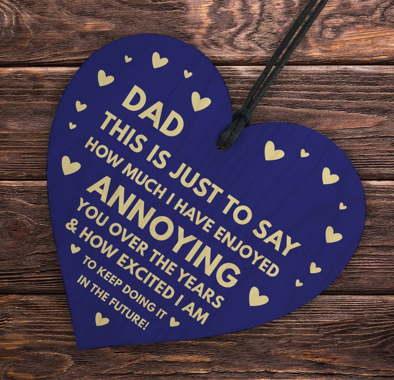 Wooden Heart Father's Day Keepsakes