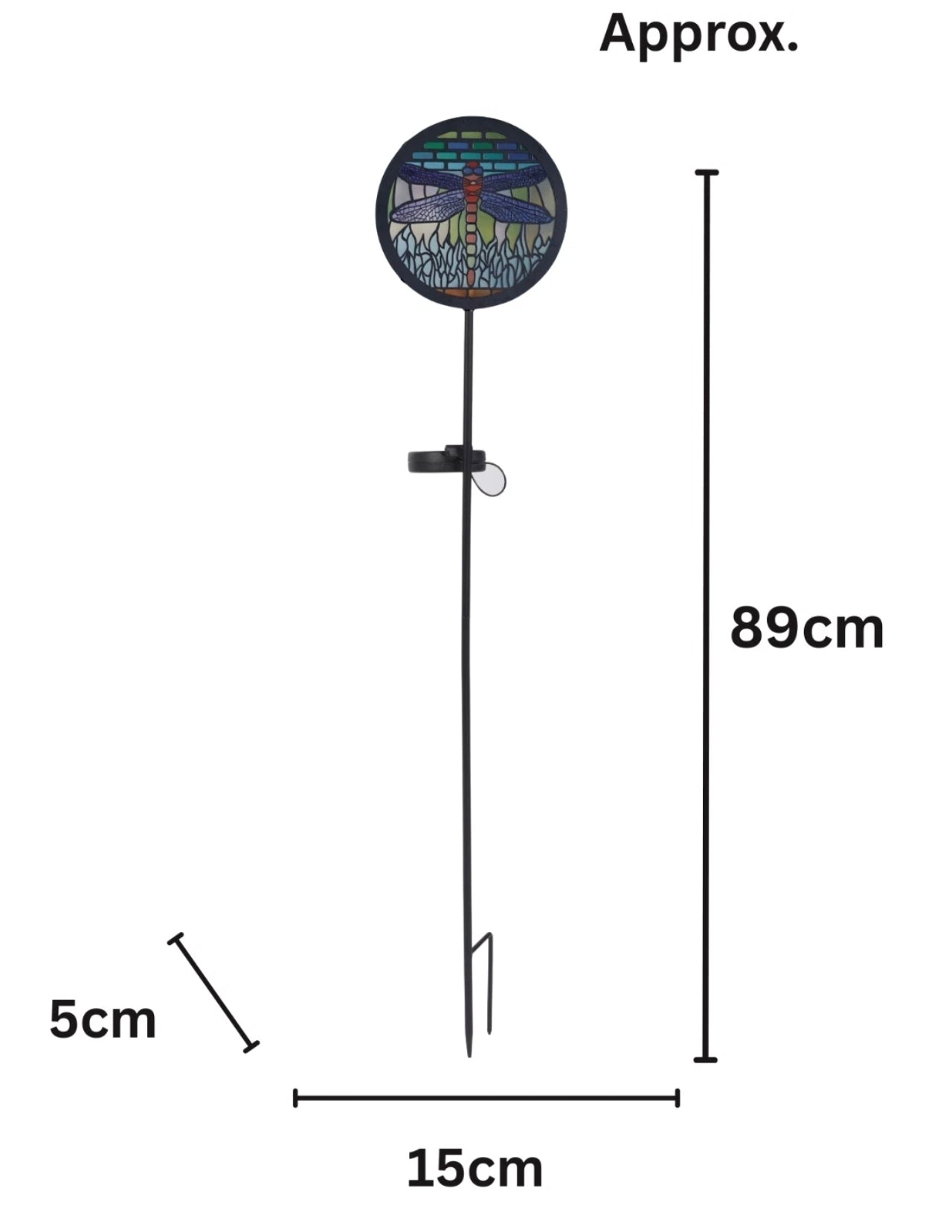 Large Mosaic Solar Stake Lights