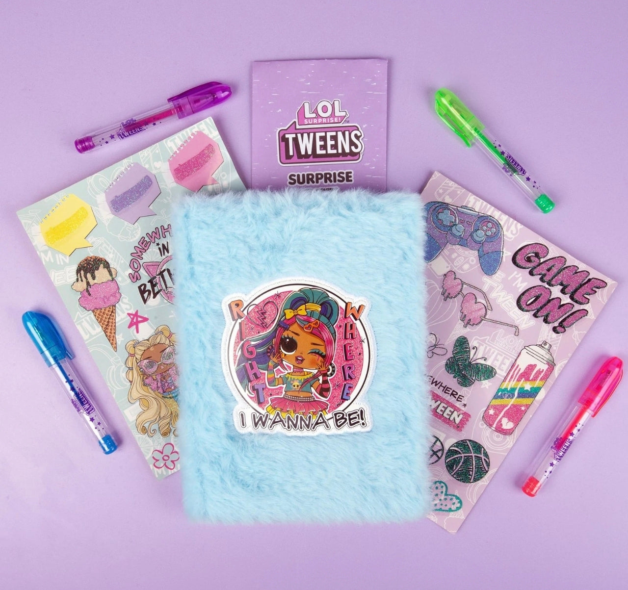 Tweens Surprise Fluffy Diary Set
