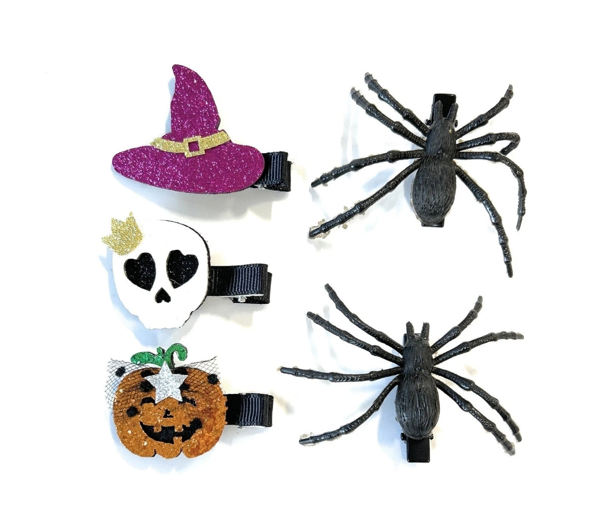 5pc Assorted Halloween Hair Slides