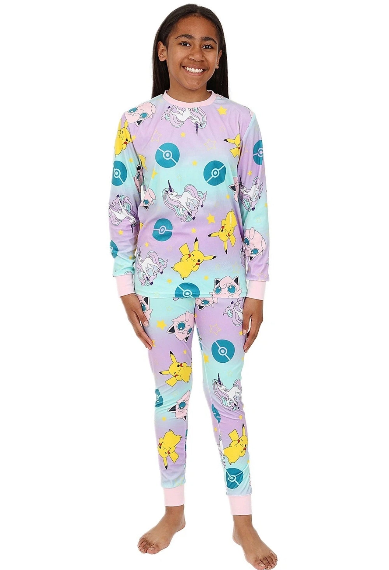 Girls Blue & Purple Character Pyjamas