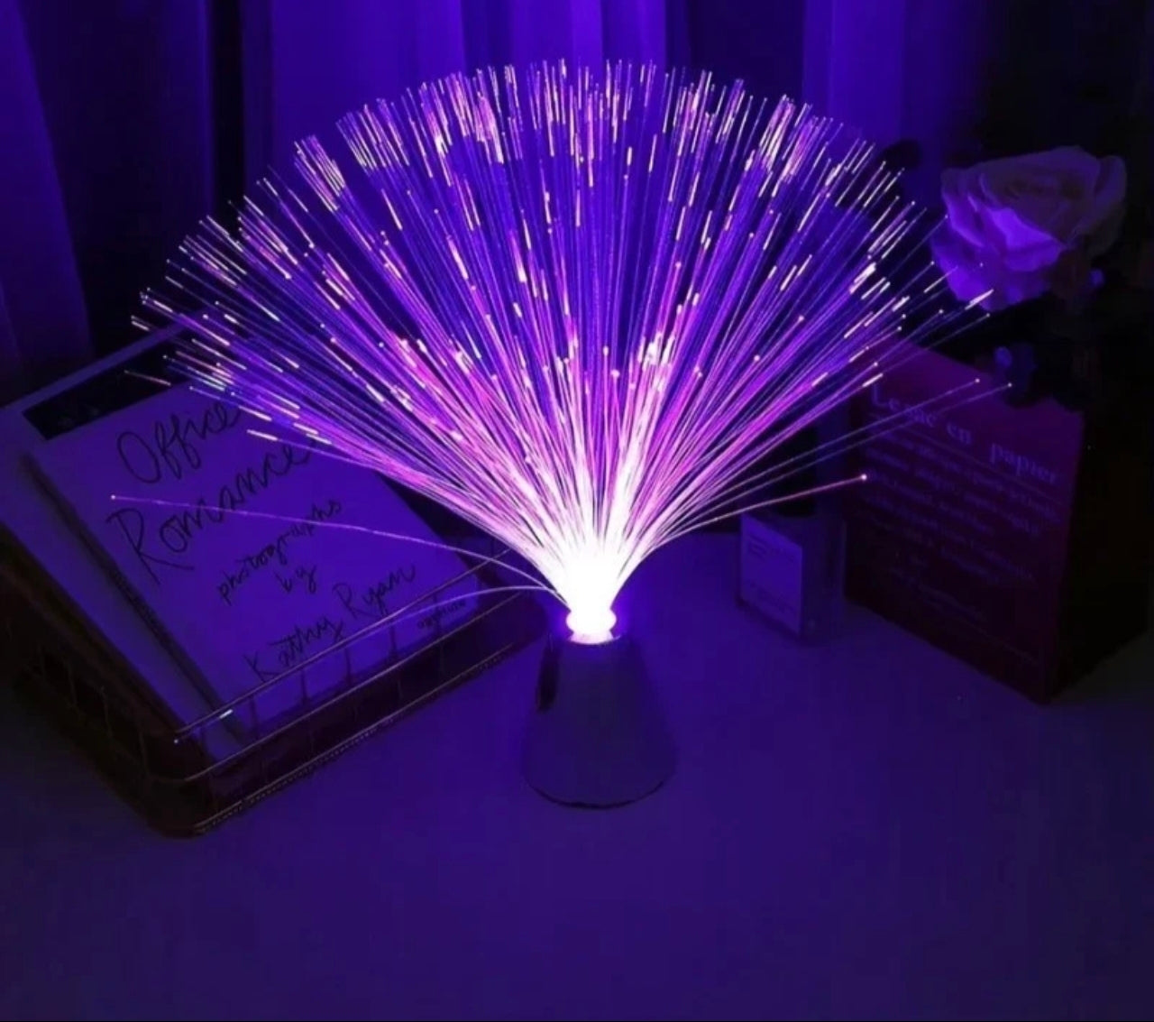 LED Colour Changing Fibre Optic Lamp
