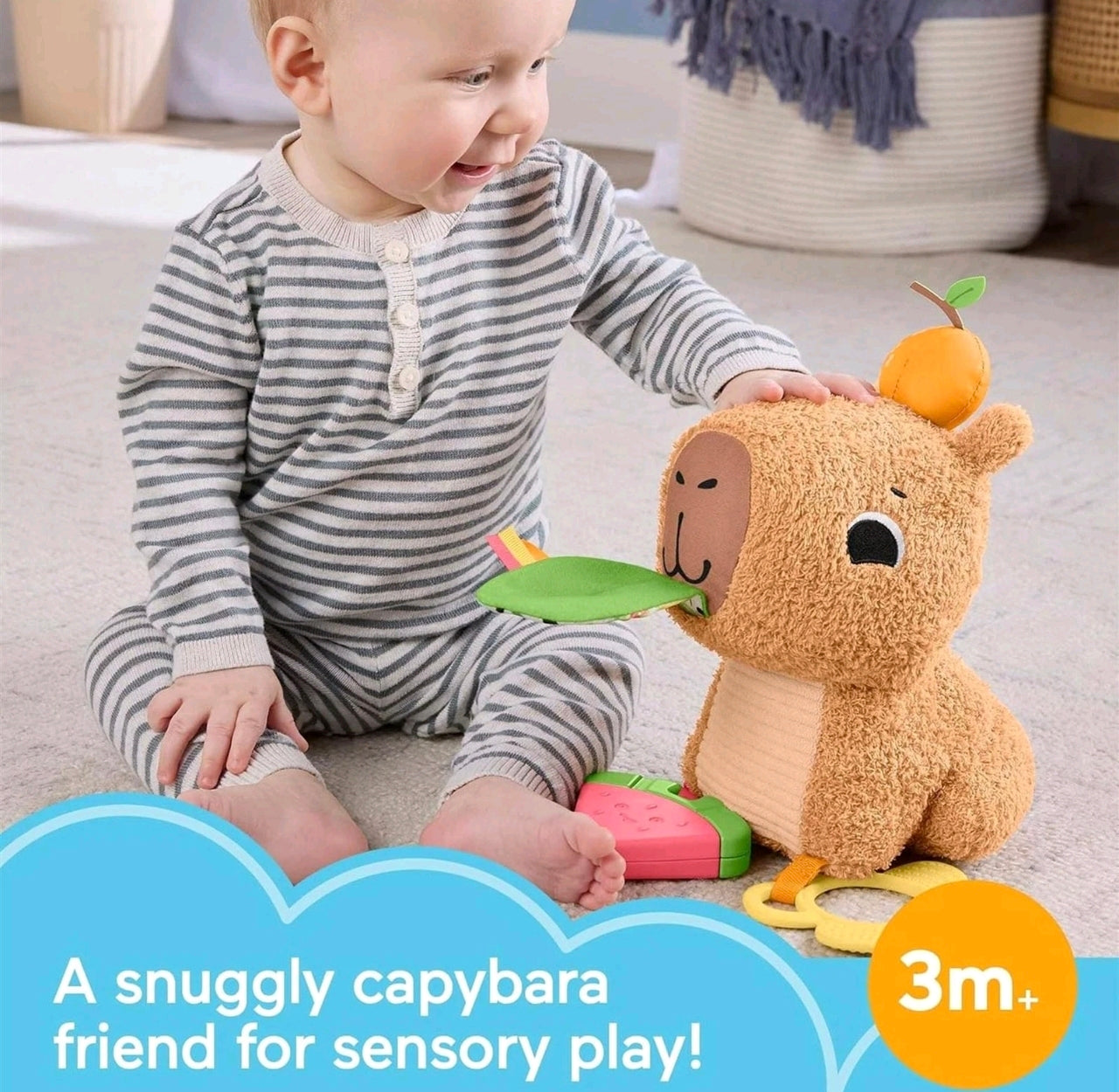 Snuggly Snacky Capybara Baby Toy
