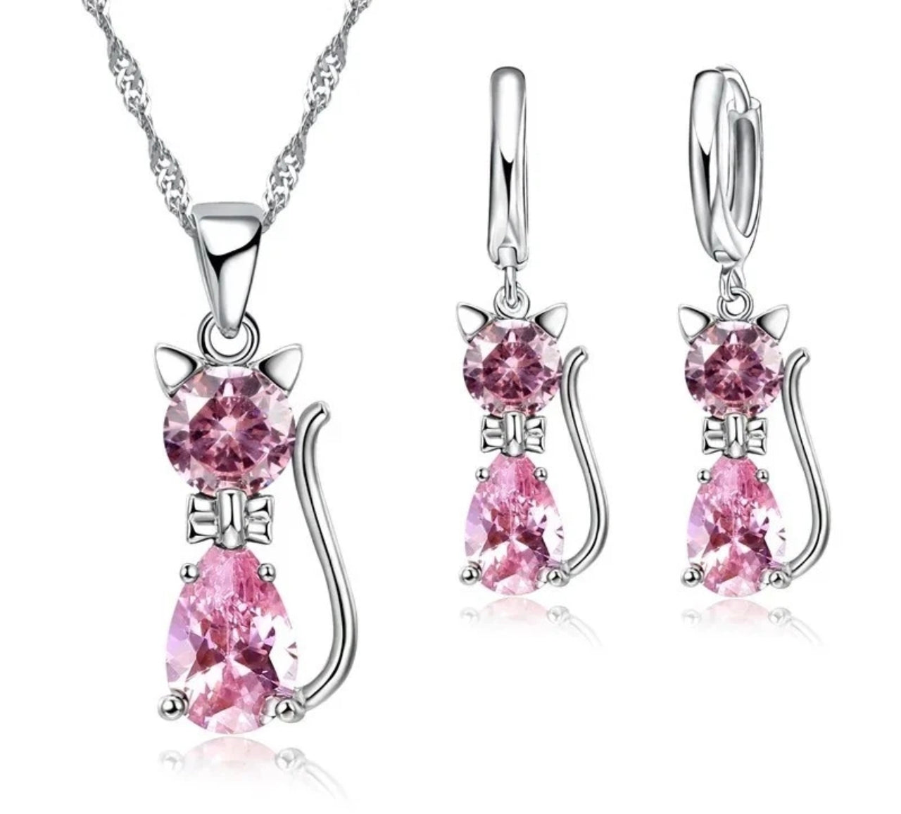 Cute Crystal Cat Set