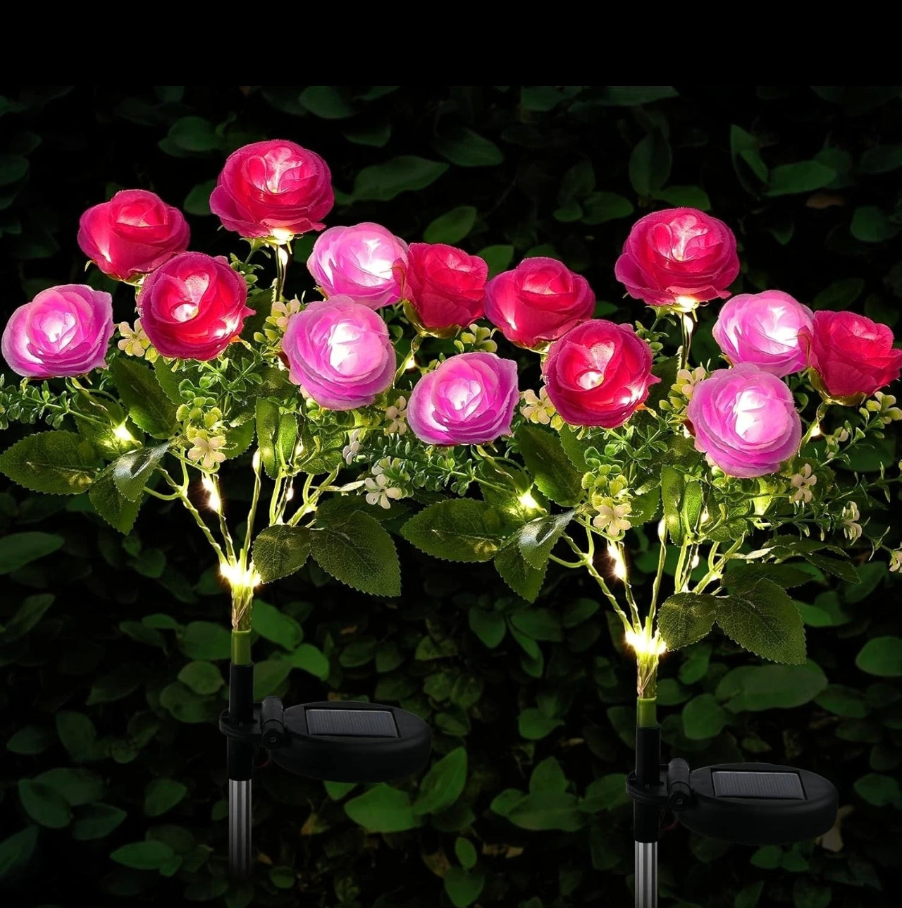 2pk Solar Flower Stake Lights