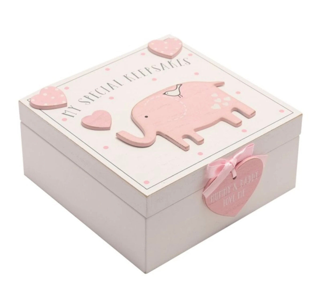 Beautiful Wooden Baby Keepsake Box