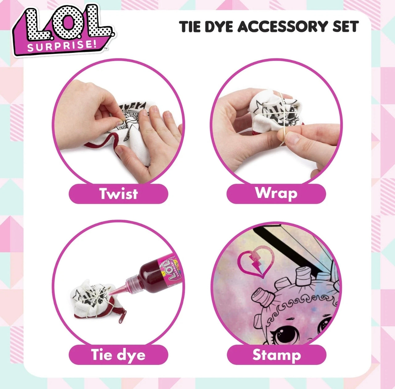 Surprise Girls Tie Dye Kit