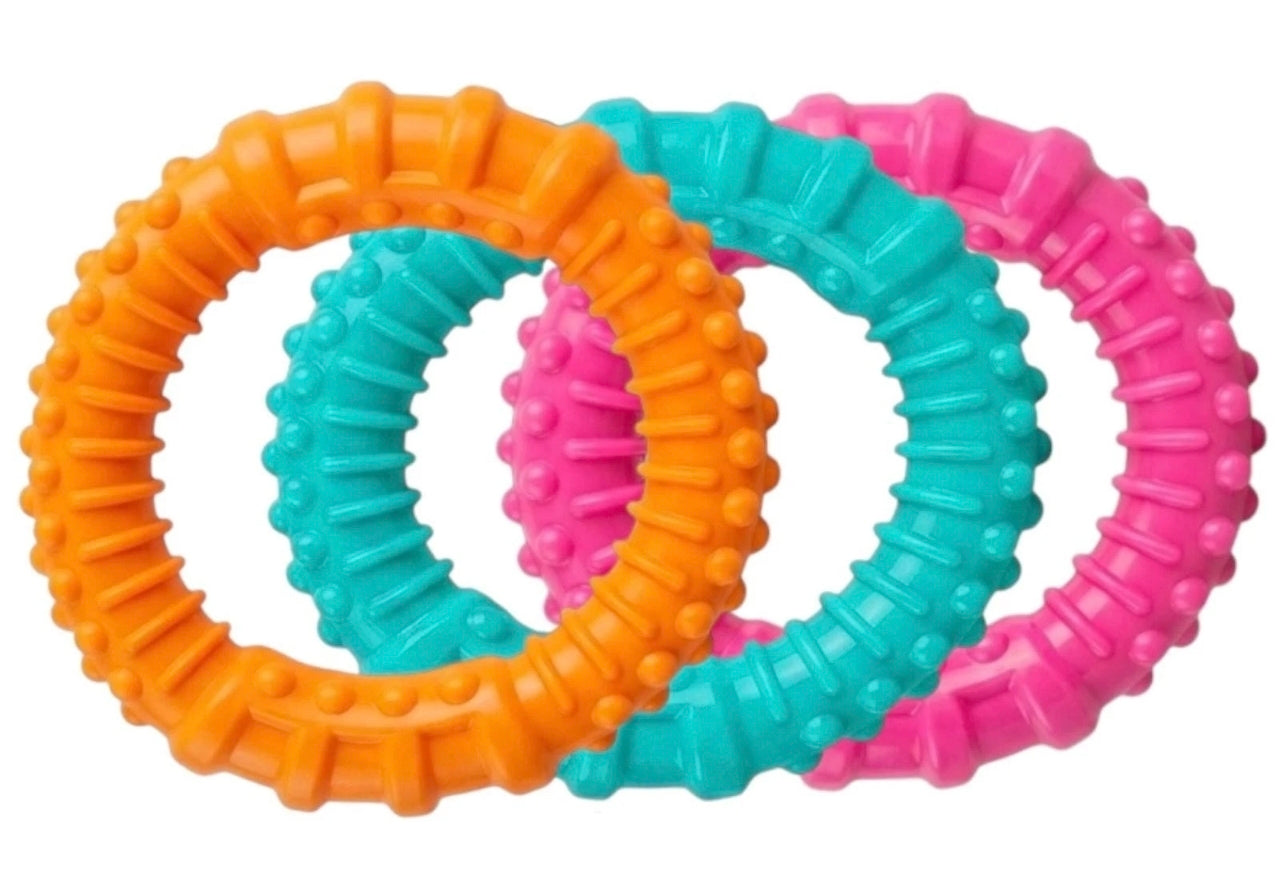 Textured Rubber Ring Chew