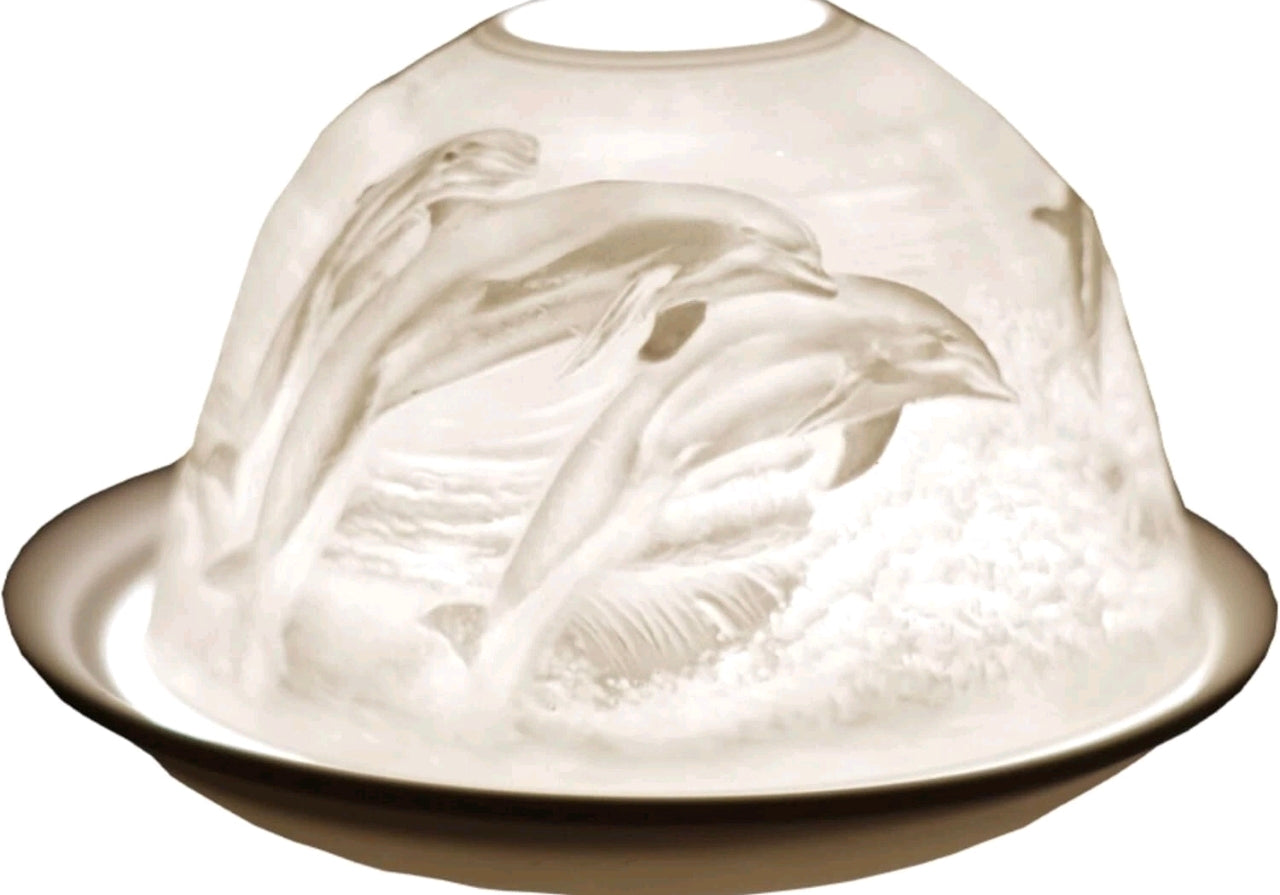 Lithopane Porcelain Tea Light Domes