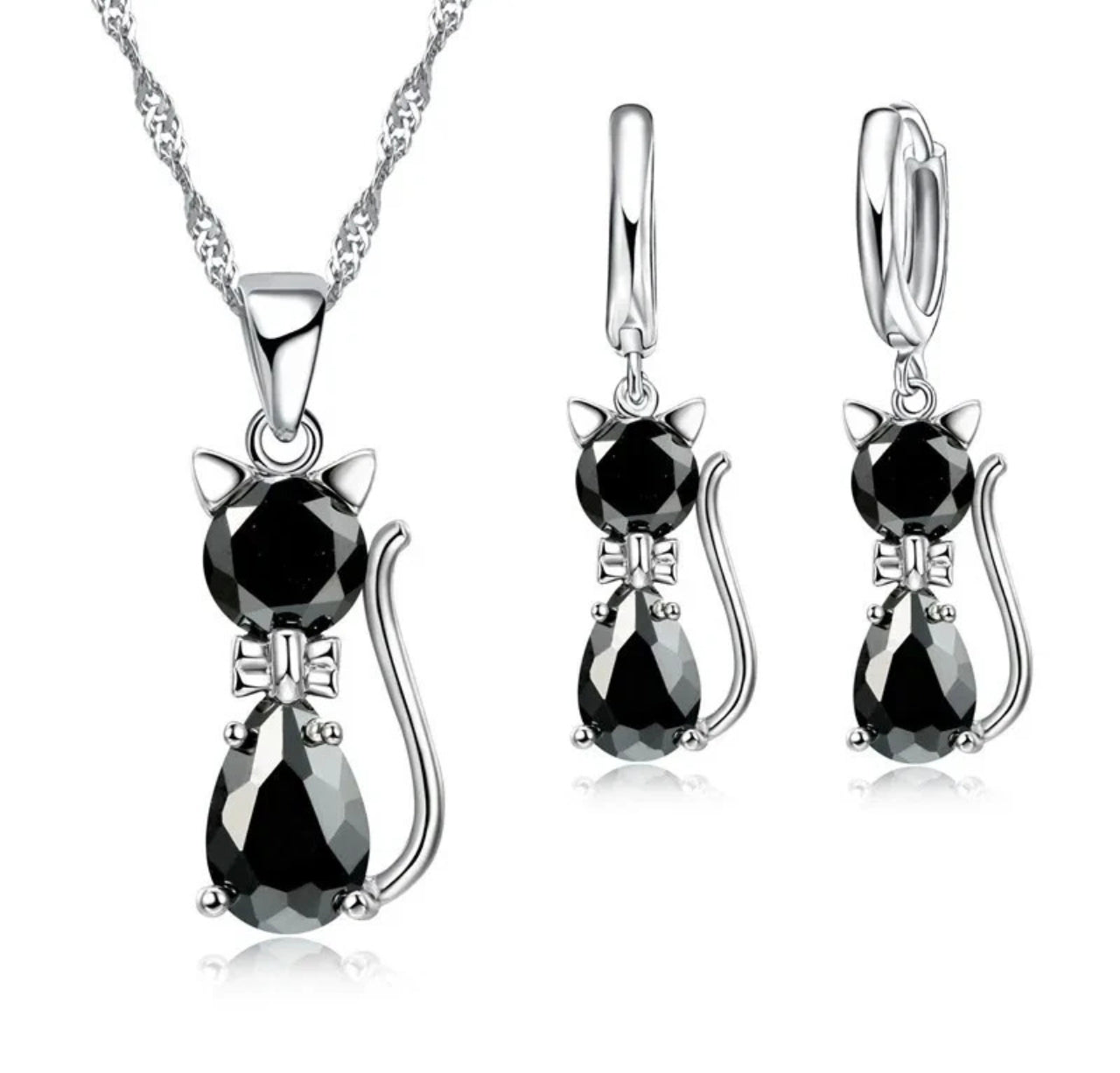 Cute Crystal Cat Set