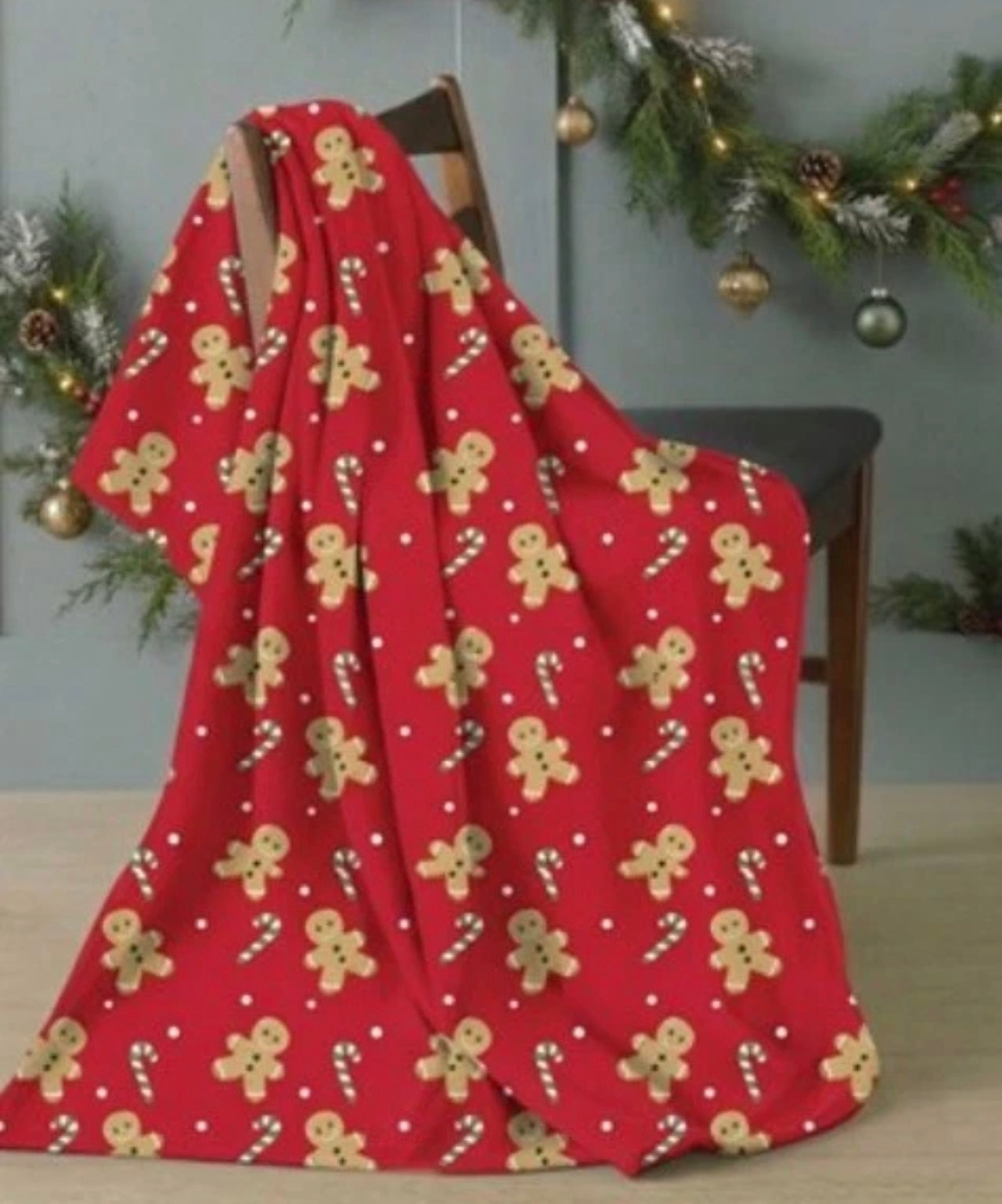 Gingerbread Fleece Blanket