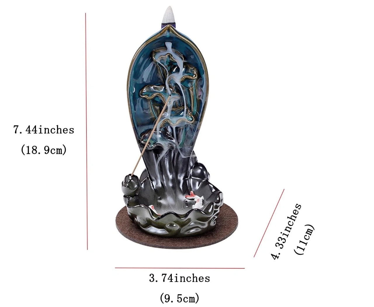 Waterfall Incense Burner