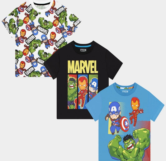3pk Boys Hero T-shirts