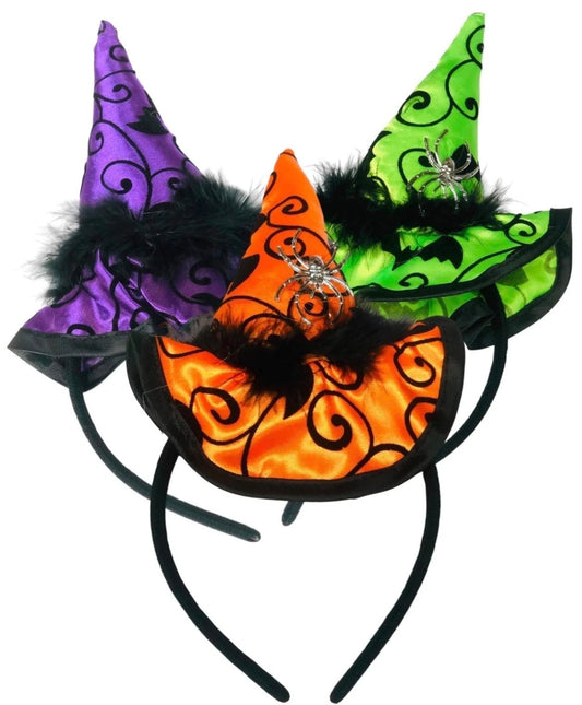 3pk Witch's Hat Headbands