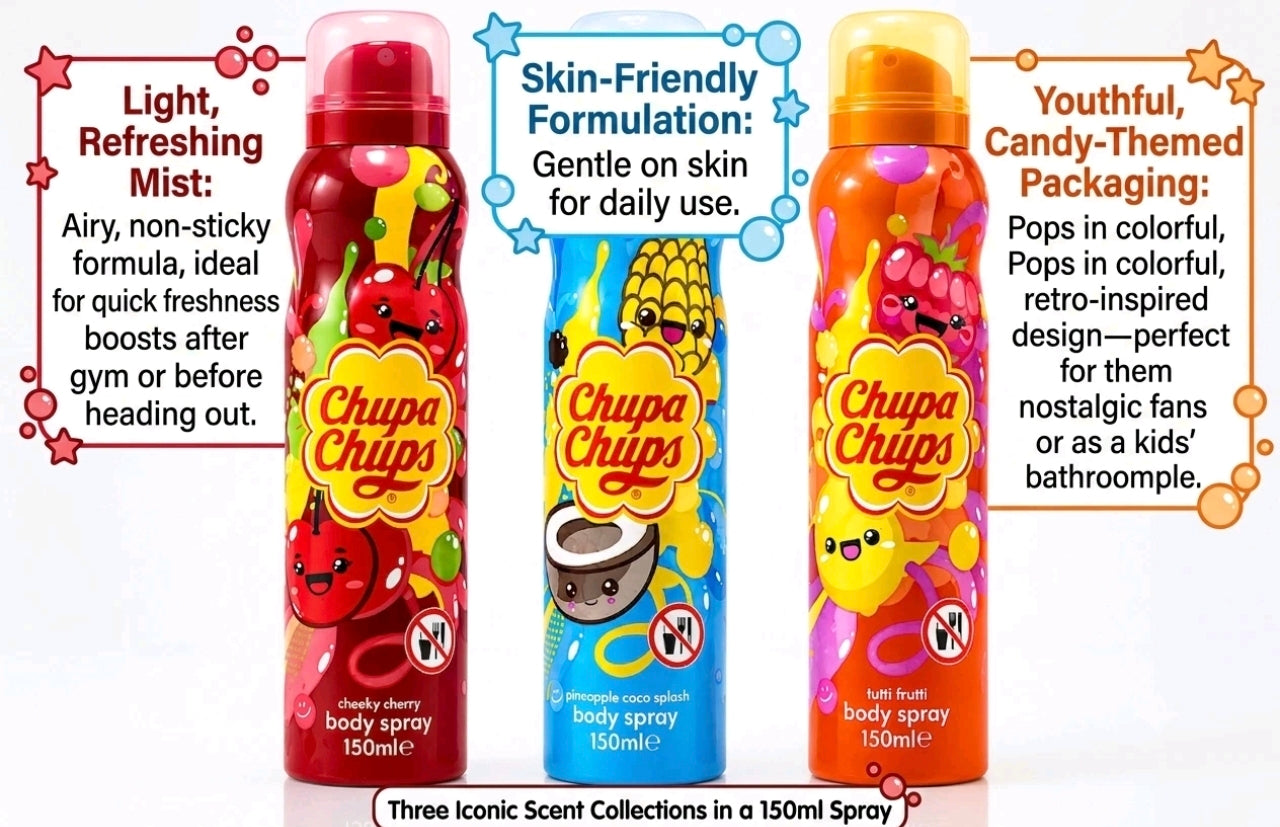 Fruity, Sweet Body Spray Trio
