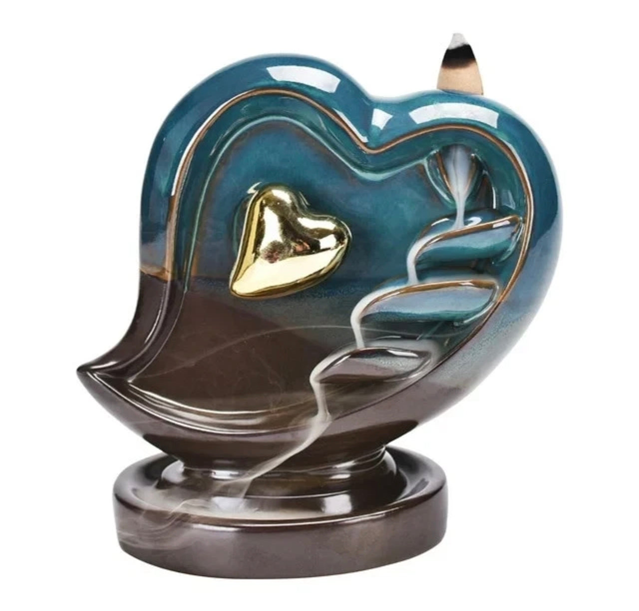 Heart Shaped Backflow Incense Burner