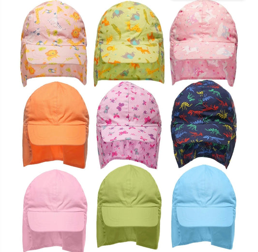 Toddler Sun Cap With Neck Cover
