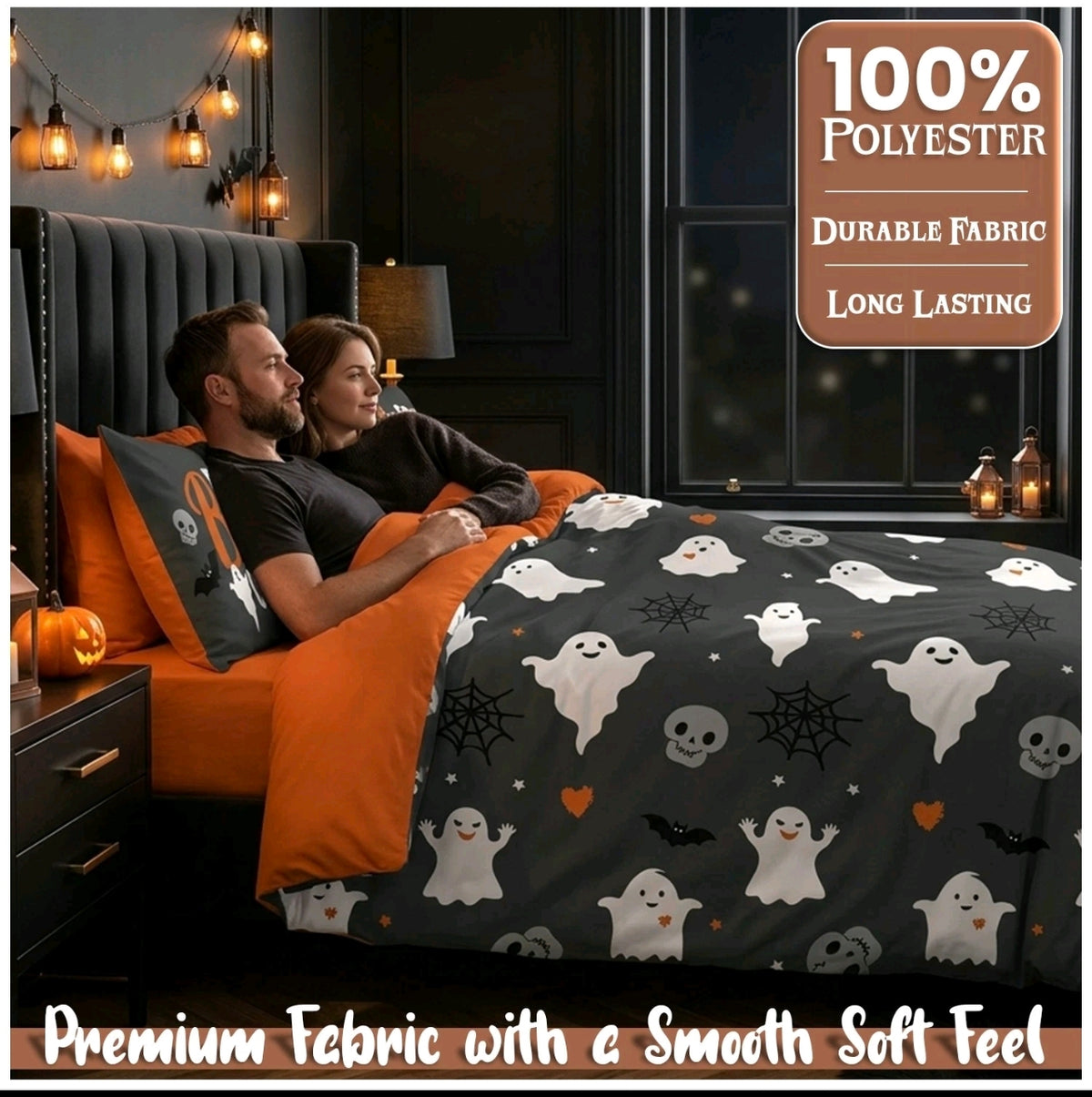 The Boo Crew Halloween Duvet Set