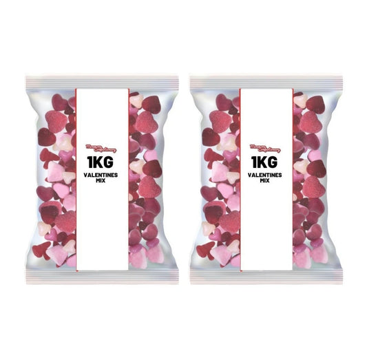2x1kg Valentine's Mix Gummy & Fizzy