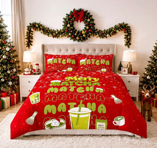 Merry Matcha Duvet Sets