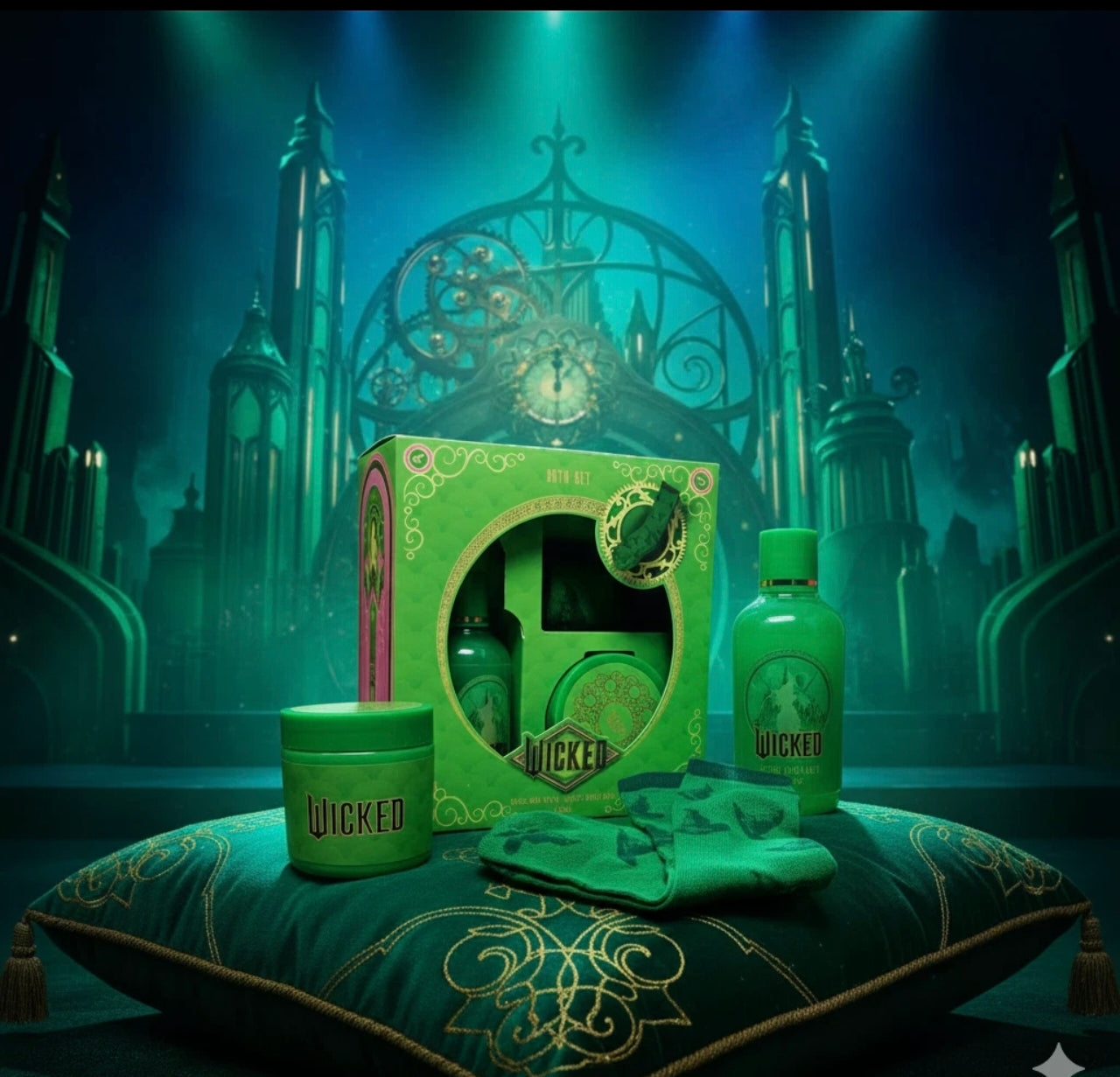 Green Witch Bath Set