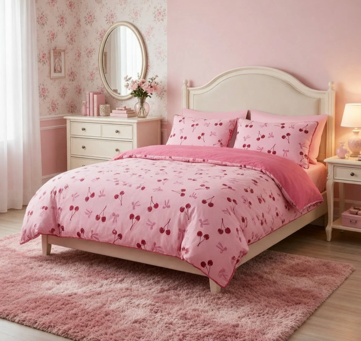Cherries & Bows Bedding Sets