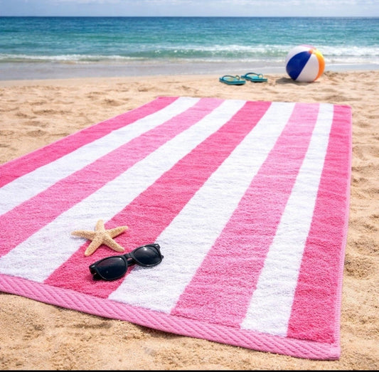 Striped Jumbo Beach Towel