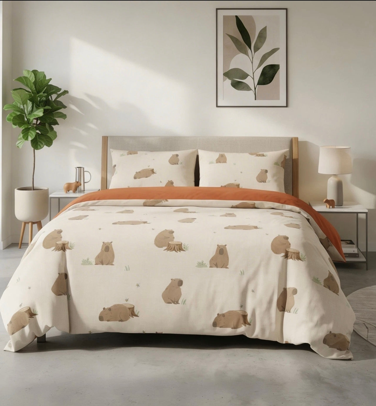 Happy Capybara Bedding Sets