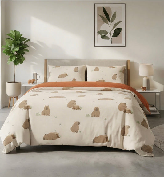 Happy Capybara Bedding Sets