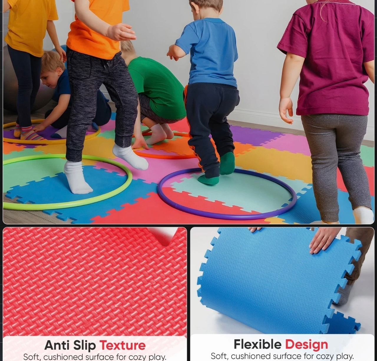 27pc Foam Interlocking Floor Tiles