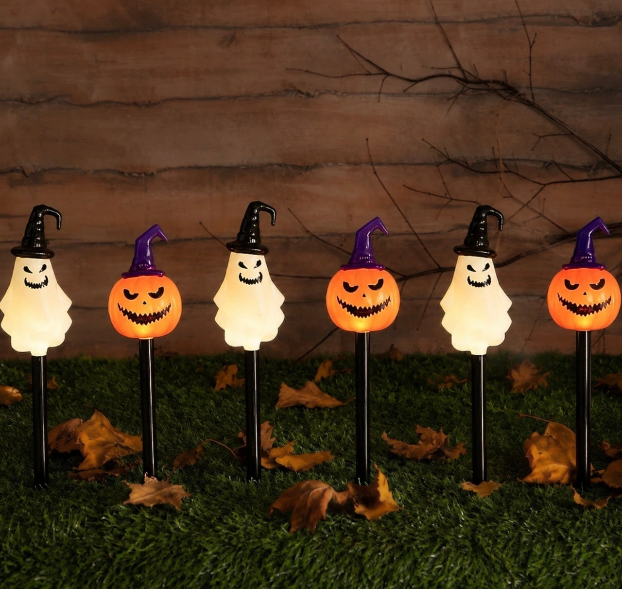 6pc Spooky Garden Stake Lights