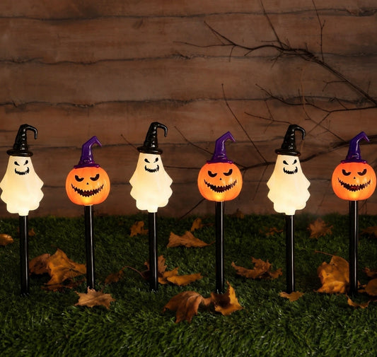 6pc Spooky Garden Stake Lights