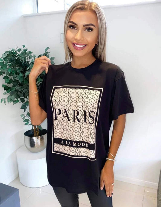 Paris A La Mode Oversized T-shirt