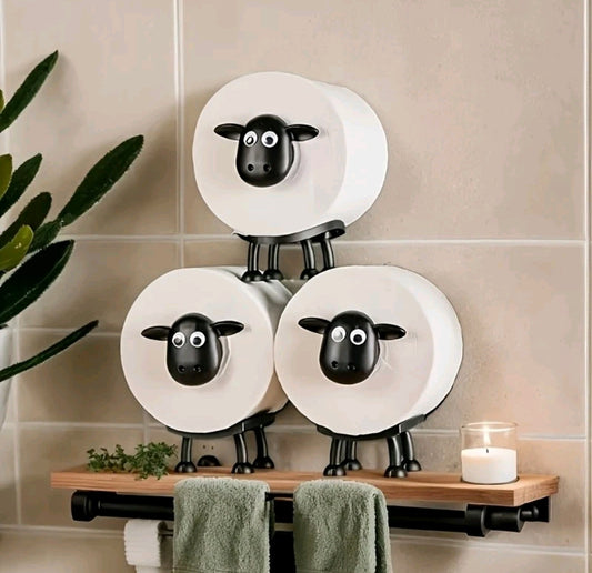 3pc Novelty Sheep  Toilet Roll Holders