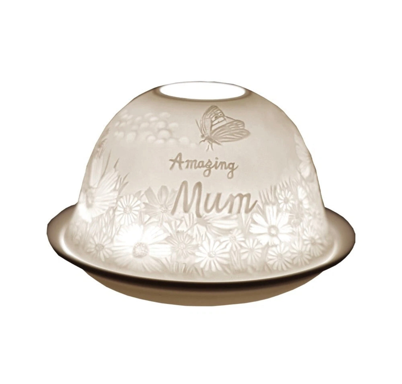 Lithopane Porcelain Tea Light Domes