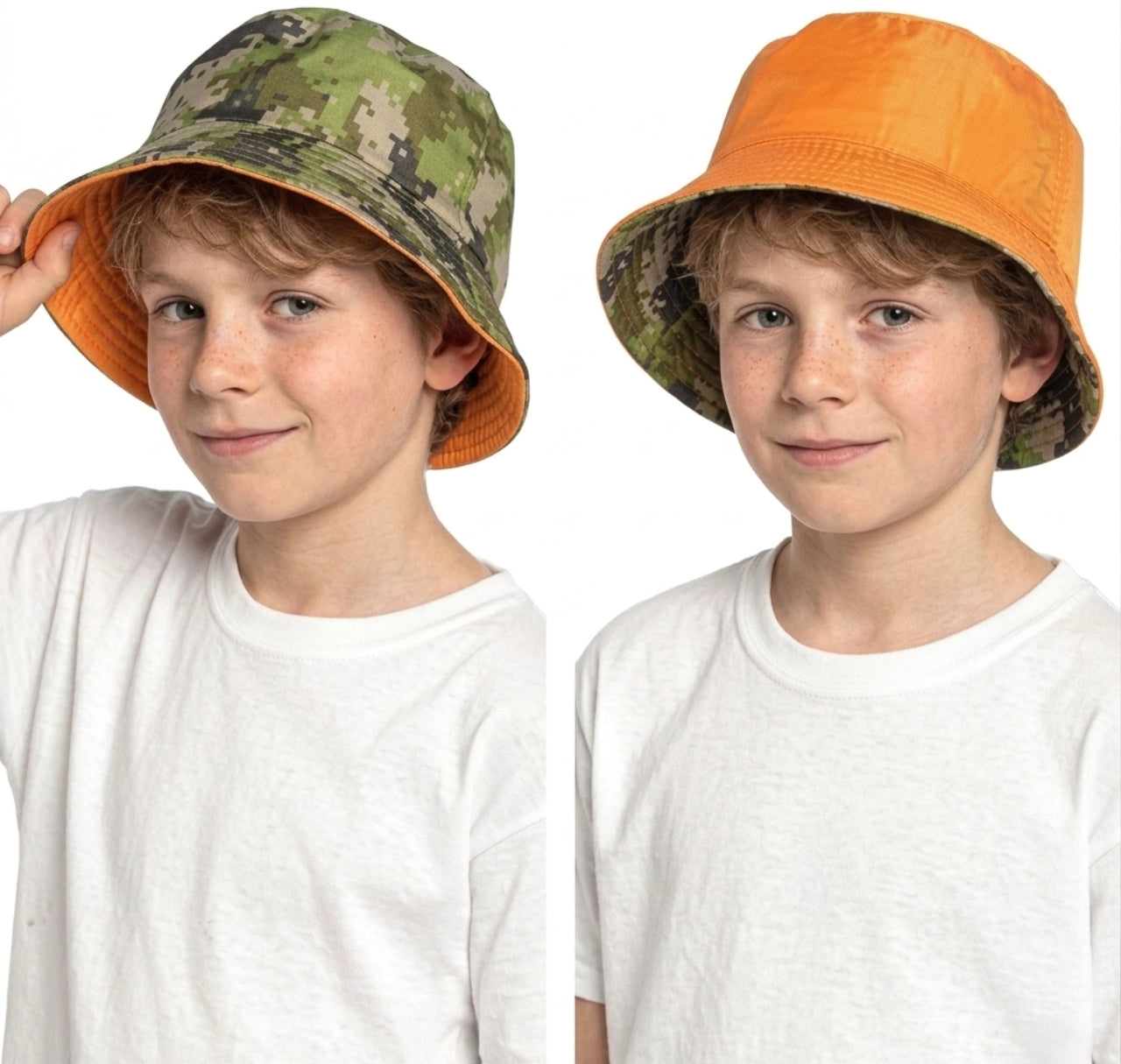 Various Children's Reversible Bucket Hats