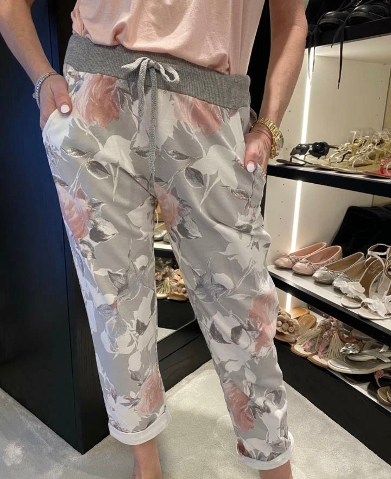 Italian Turn Up Summer Joggers