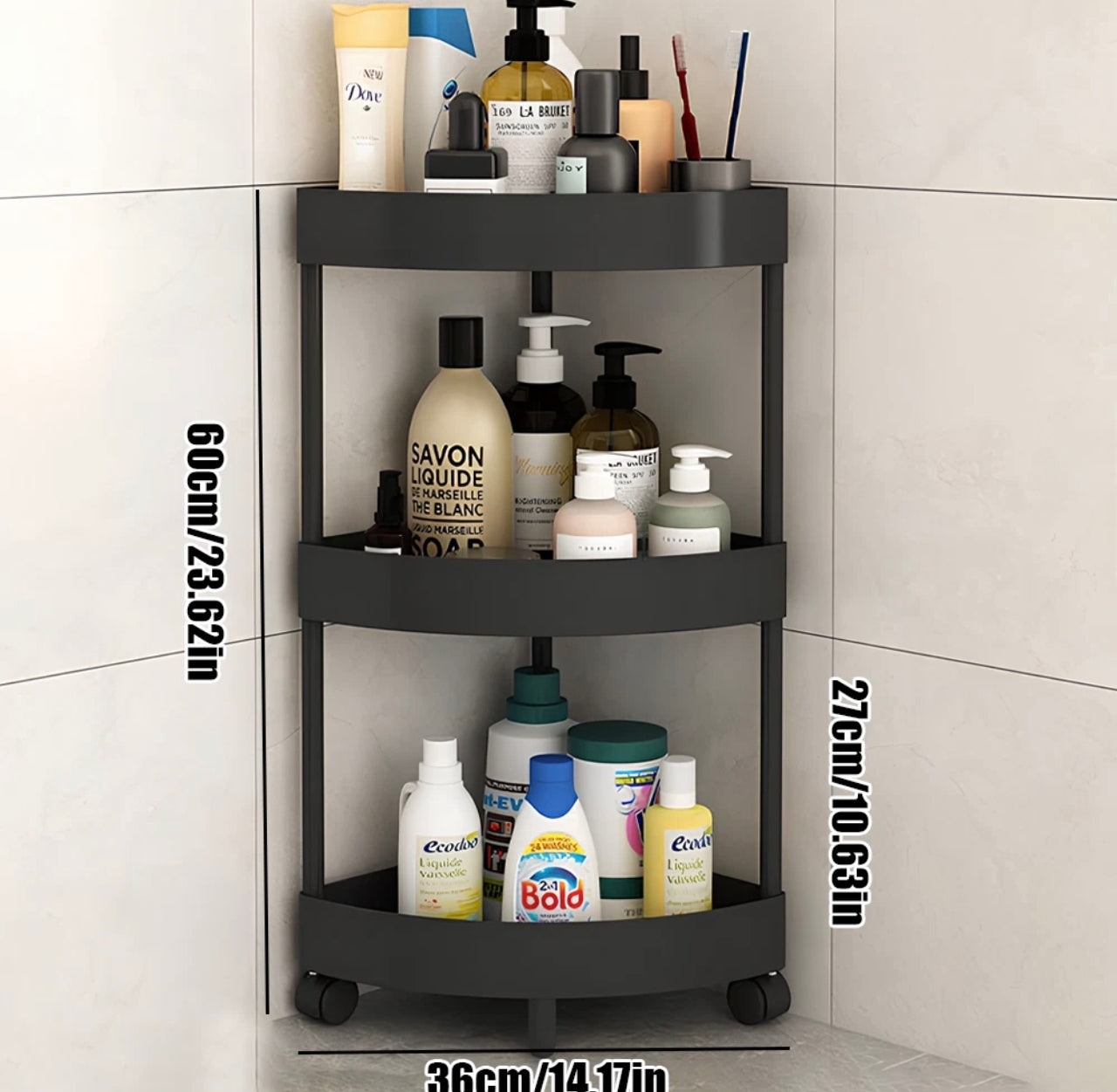 Corner Bathroom Shelving Unit