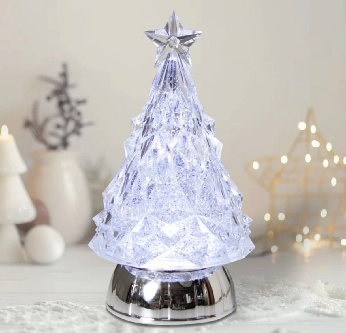 Colour Changing Christmas Tree Water Spinner