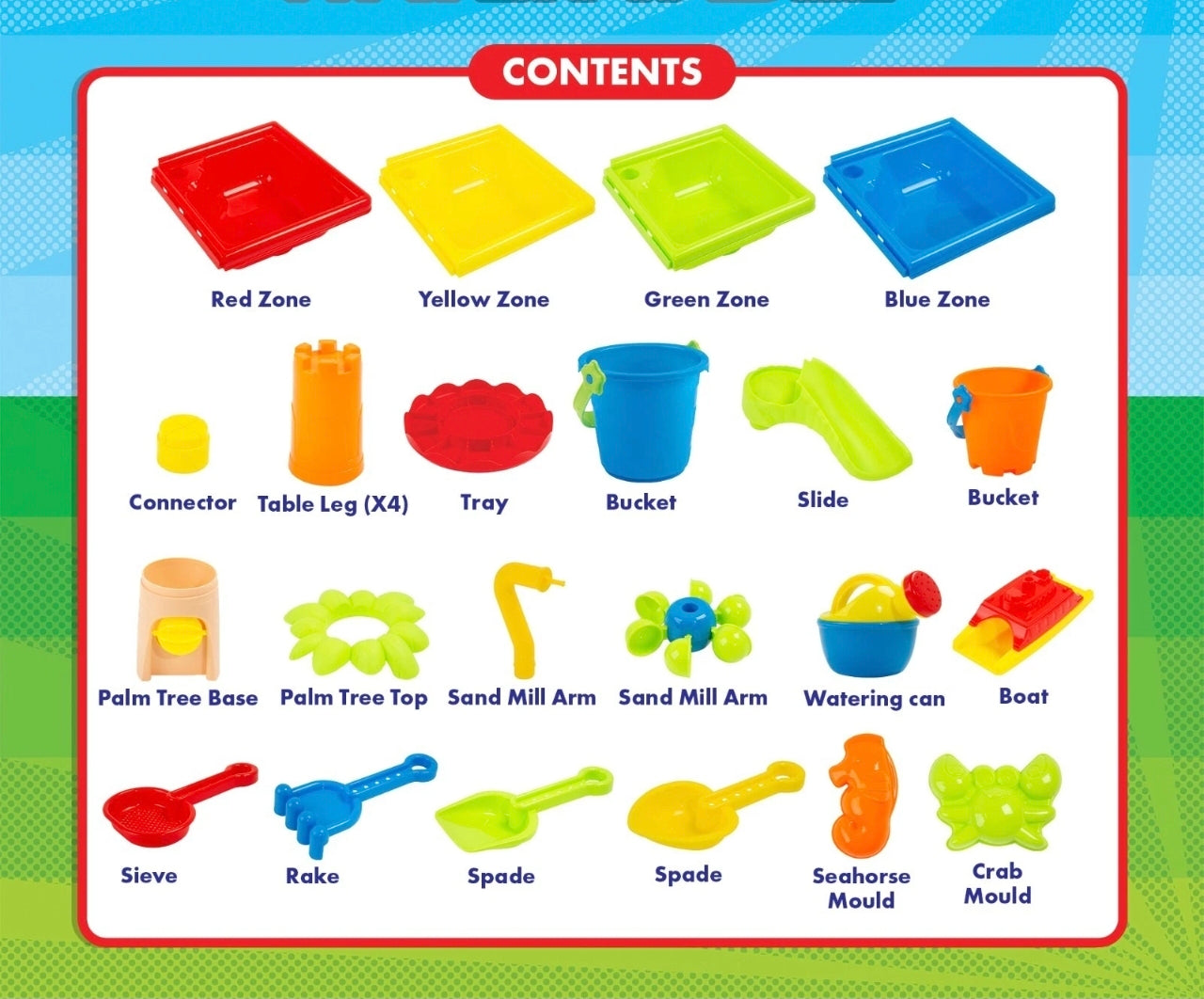 25pc Toddler Sand/Water Table